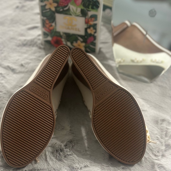 New Coach Ivory Thalia Canvas wedges 8 1/2 M light weight super cute 🥰 - Picture 5 of 5